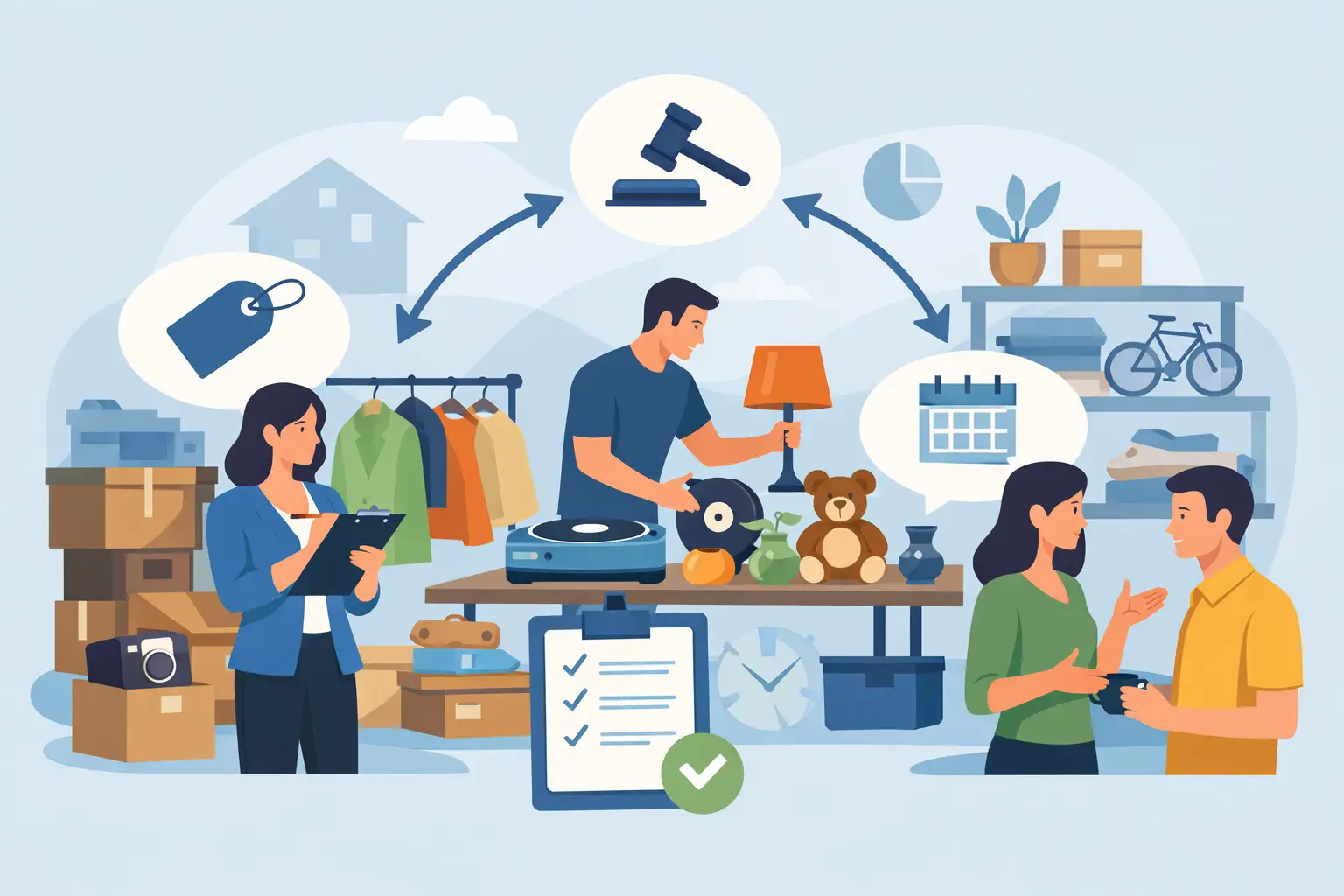 Come gestire mercatino usato senza caos