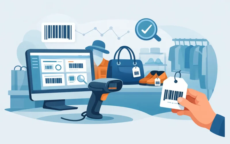 Software etichette barcode negozio usato
