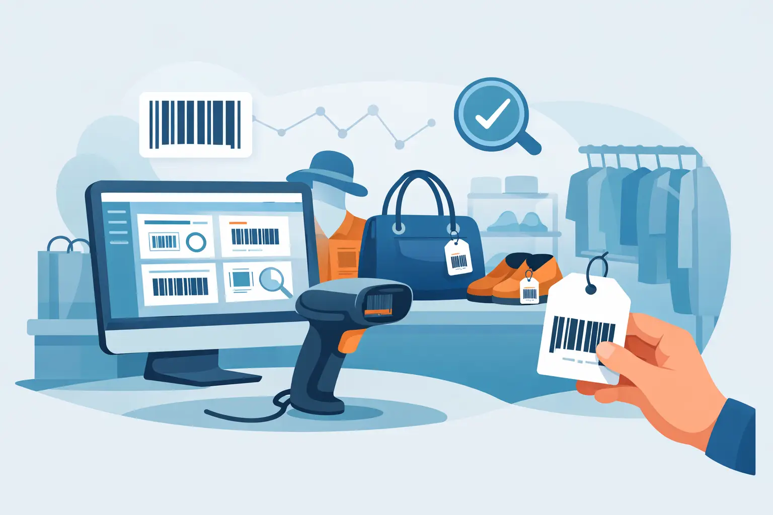 Software etichette barcode negozio usato