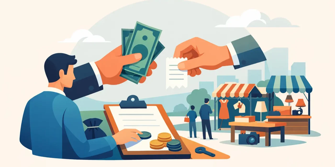 Come gestire le caparre in un mercatino
