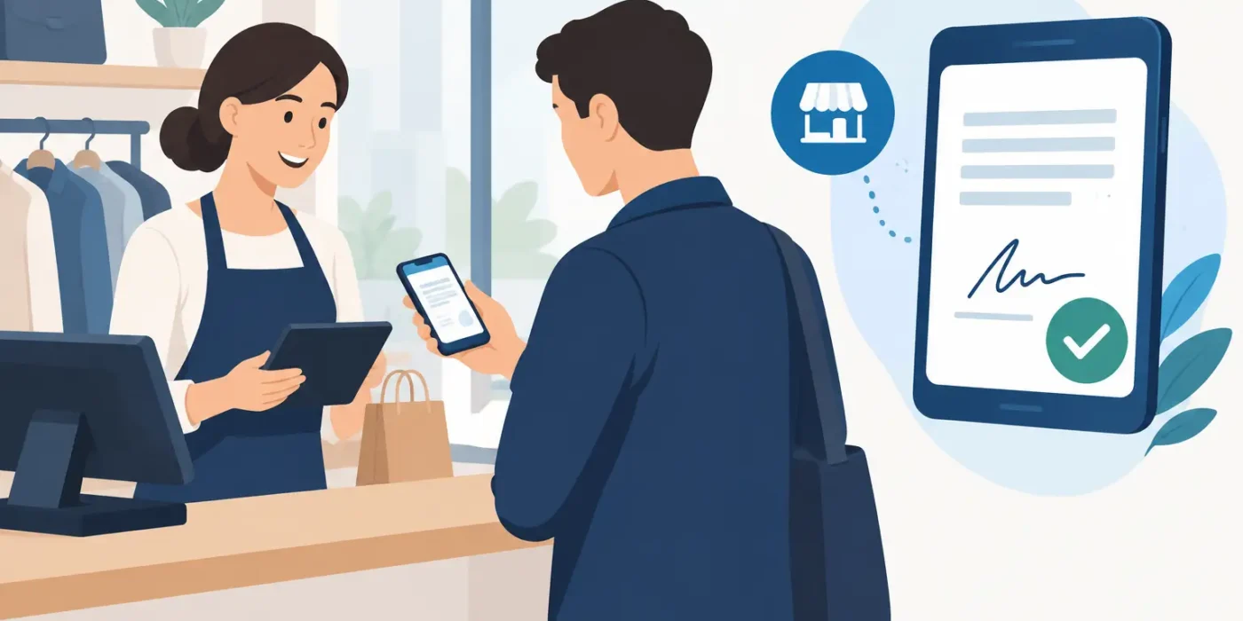 Come funziona il mandato digitale in negozio