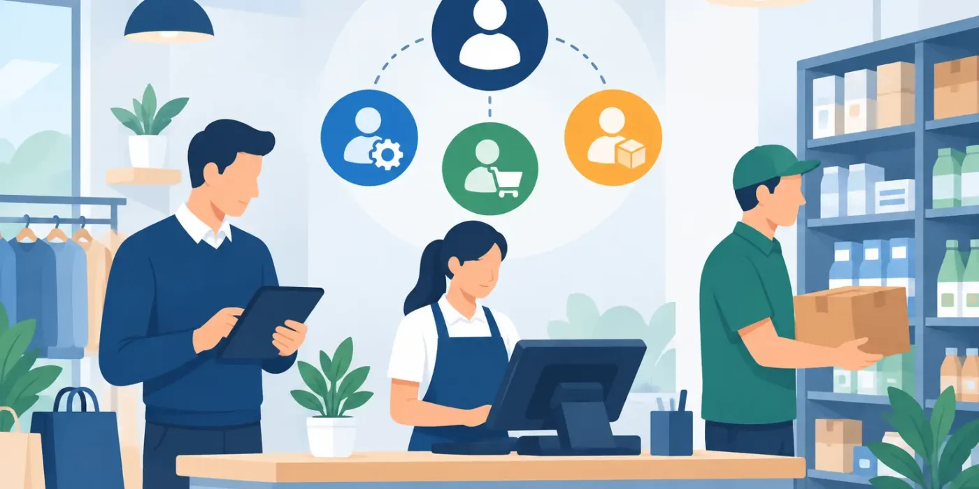 Ruoli utenti negozio per lavorare senza errori